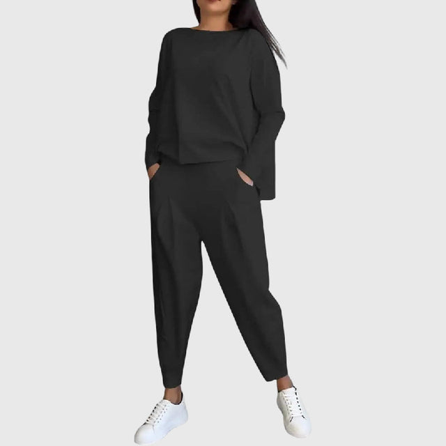 Thea | Two-piece set with round neck