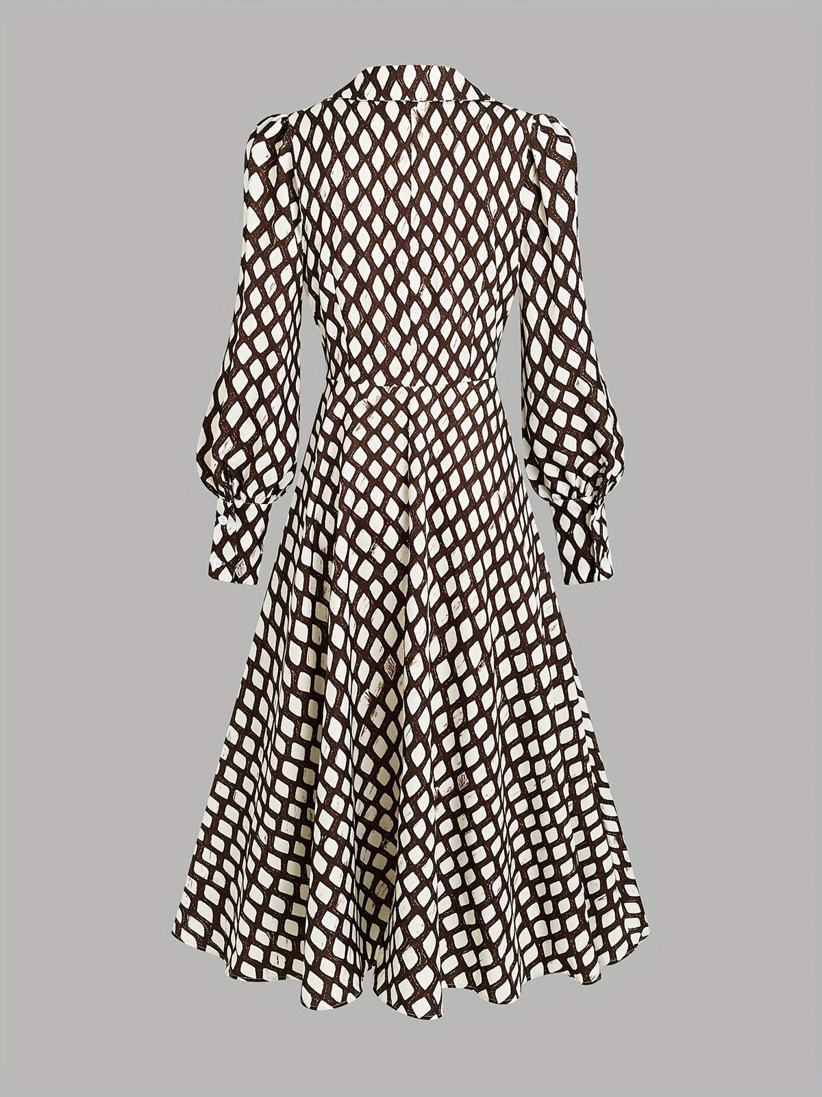 Zara lizzy | Vintage Rhombus Print Dress