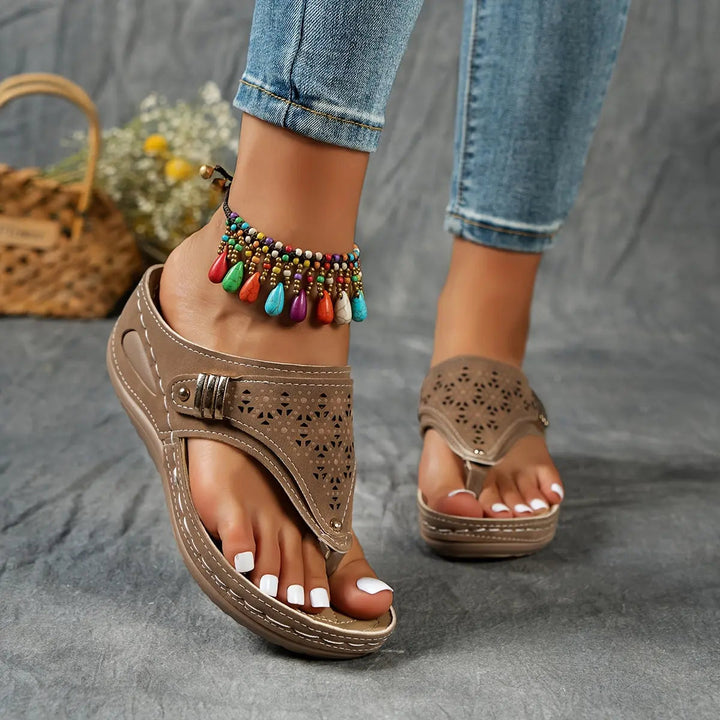 Élodie - Wedge toe sandals for women