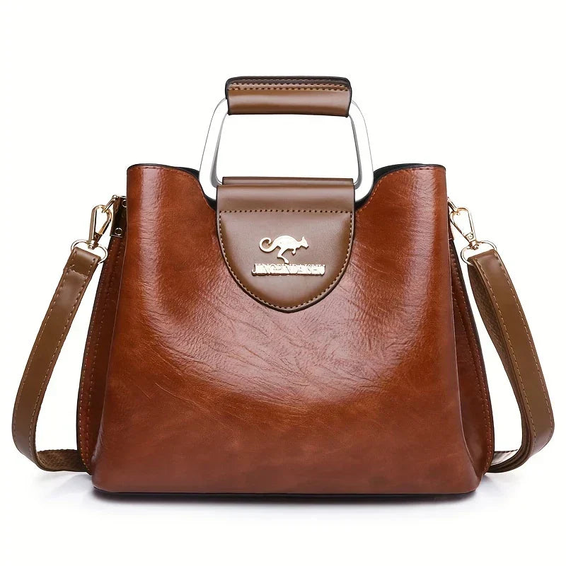 Isabella - Chic Vegan Leather Bucket Bag