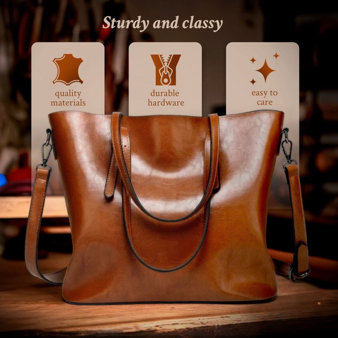 Jane - Timeless Vintage Vegan Leather Handbag