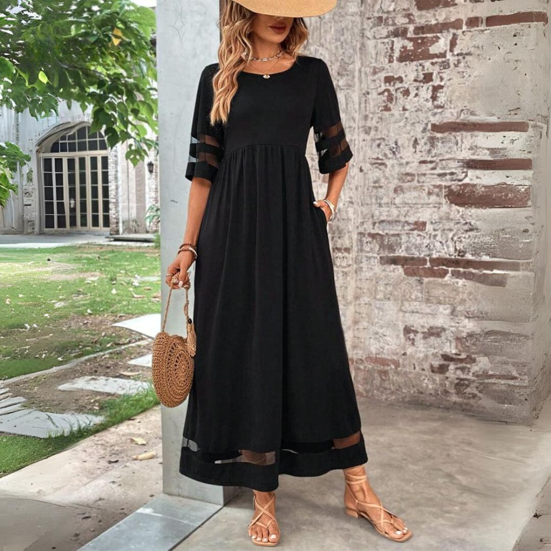 Isabelle Hart | Elegant A-Line Midi Dress