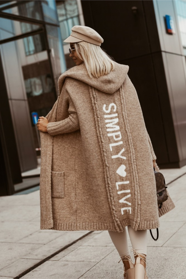 Avencea - Veste en maille longue pour femmes
