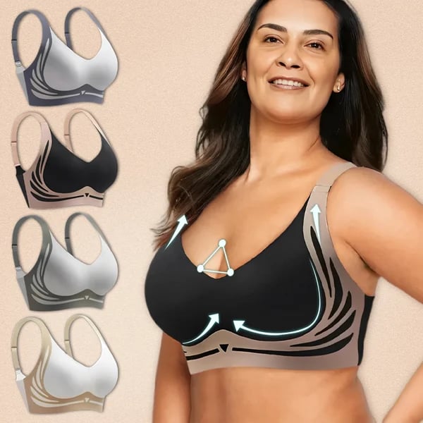 Soutien-gorge push-up sans fil anti-affaissement