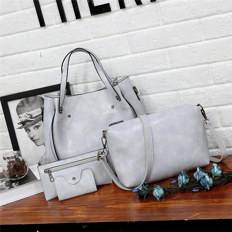 Riley - Vintage Soft 4-Piece Vegan Leather Bag Set