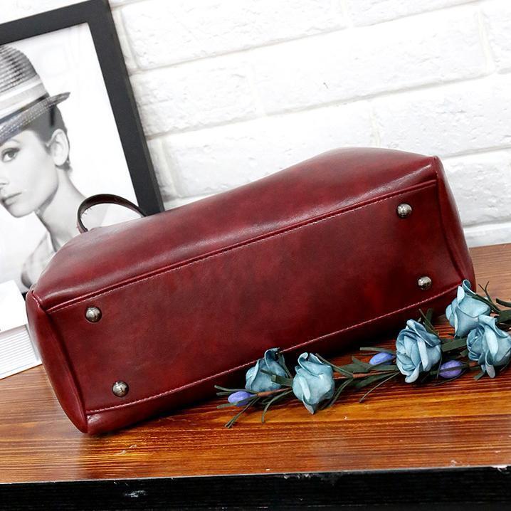 Riley - Vintage Soft 4-Piece Vegan Leather Bag Set