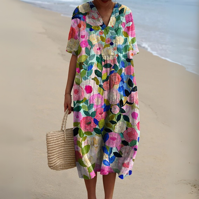 ROSALIE | ELEGANT FLORAL DRESS