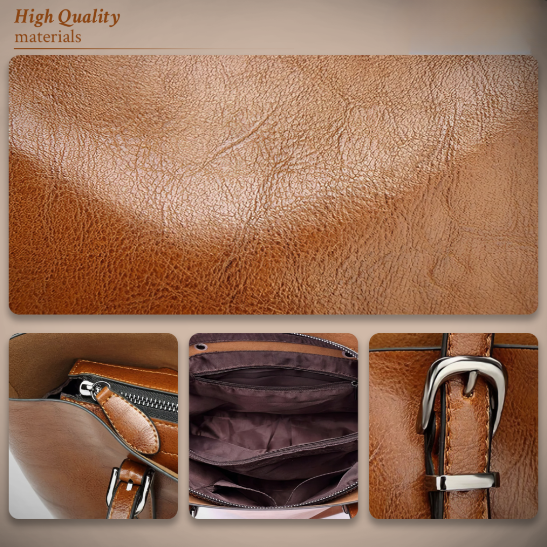Jane - Timeless Vintage Vegan Leather Handbag