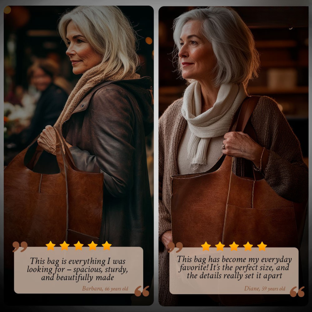 Ruth - Timeless Allure Vegan Leather Tote Bag