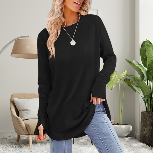 STELLAN™ - Casual Long Sleeve Thumb Hole Top