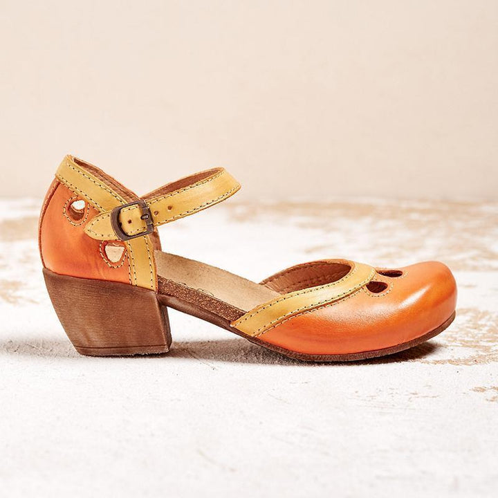 Laisy - Orthopedic sandals with a low heel