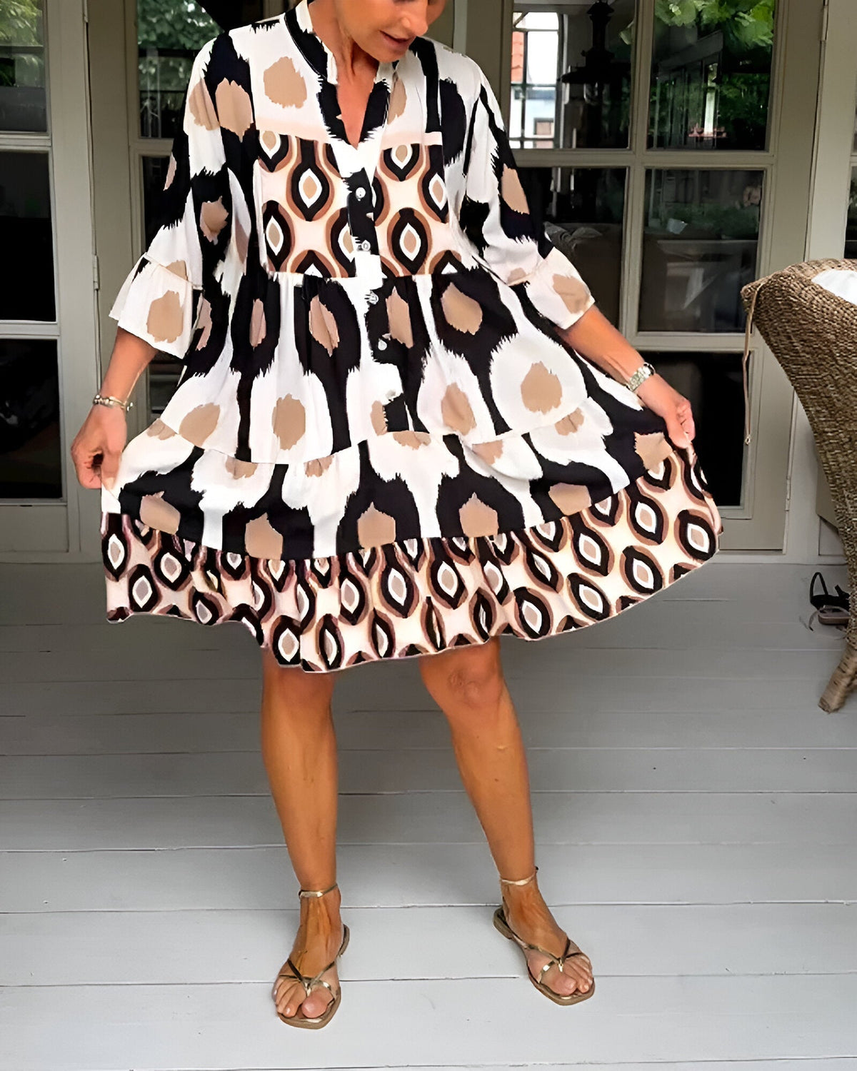 Avenia - Bohemian Casual Dress