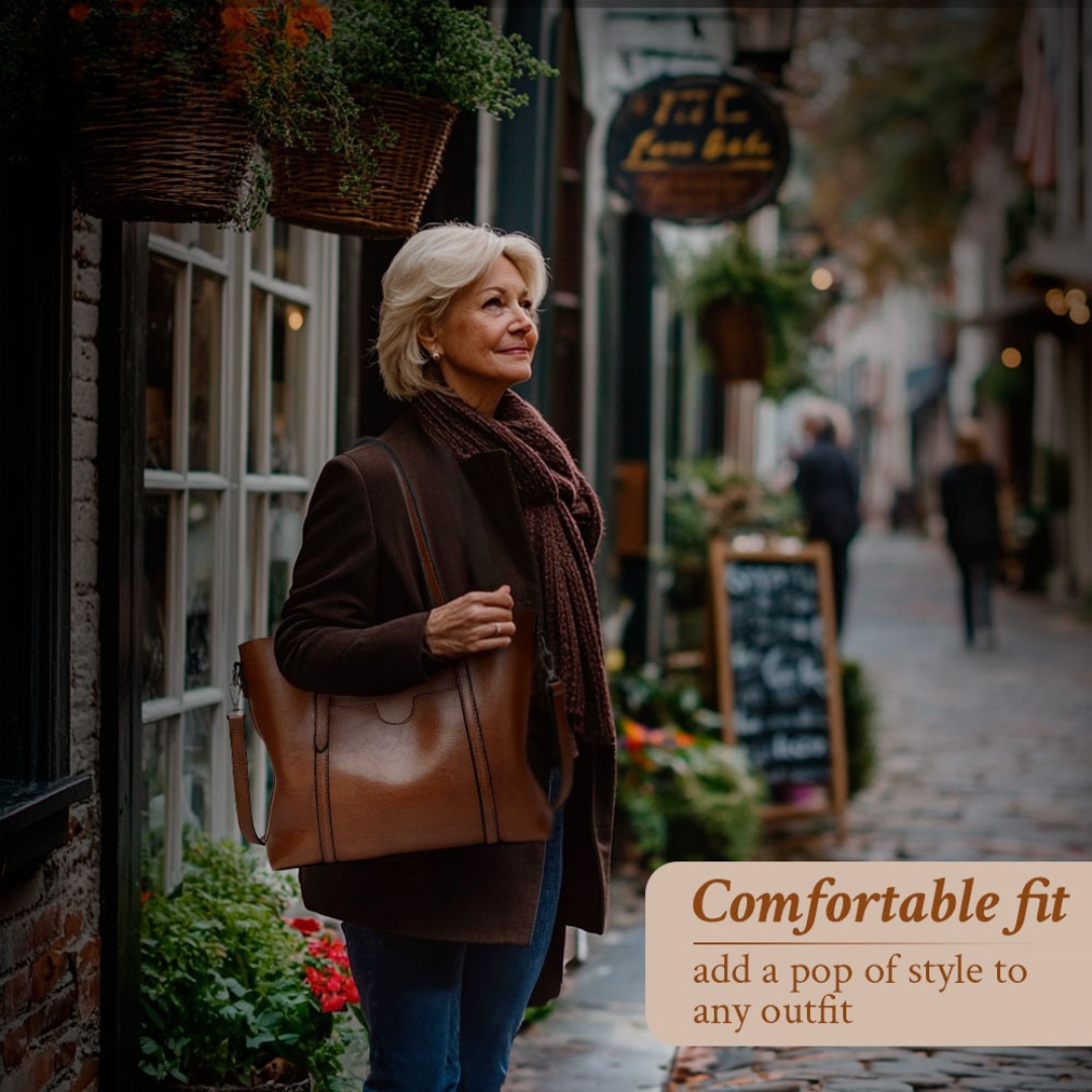 Jane - Timeless Vintage Vegan Leather Handbag