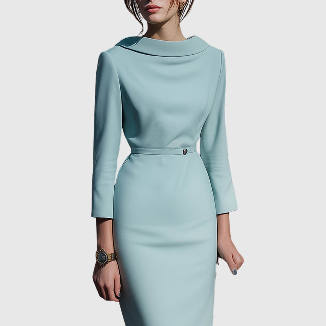 Alice - Draped Pencil Midi Dress