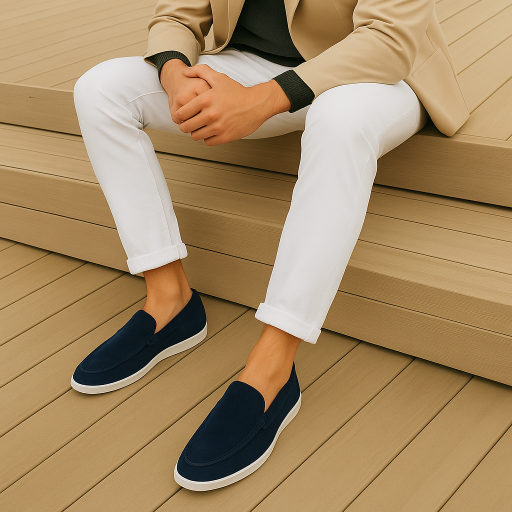 Mocassins élégants en daim