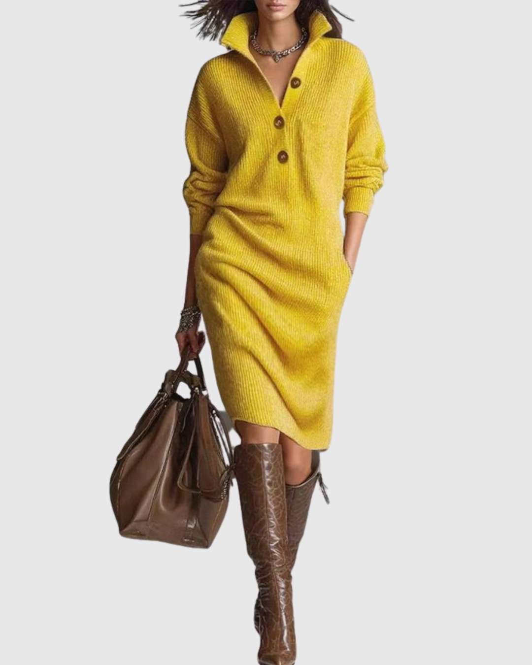 Arianell | Winter Knit Midi Dress