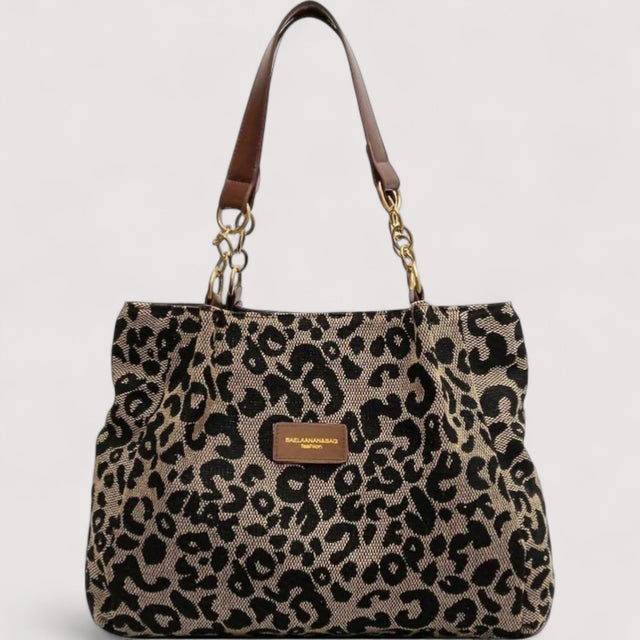 Lévrier – Leopard Canvas Shopping Bag