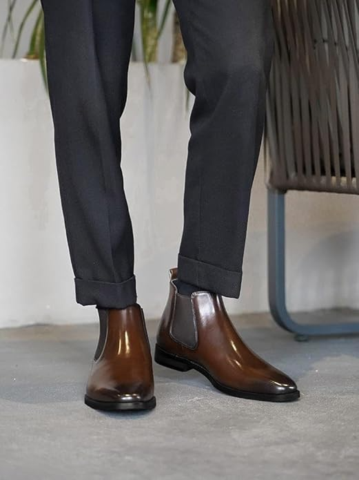 Pio | Bottines Chelsea en Cuir Italien