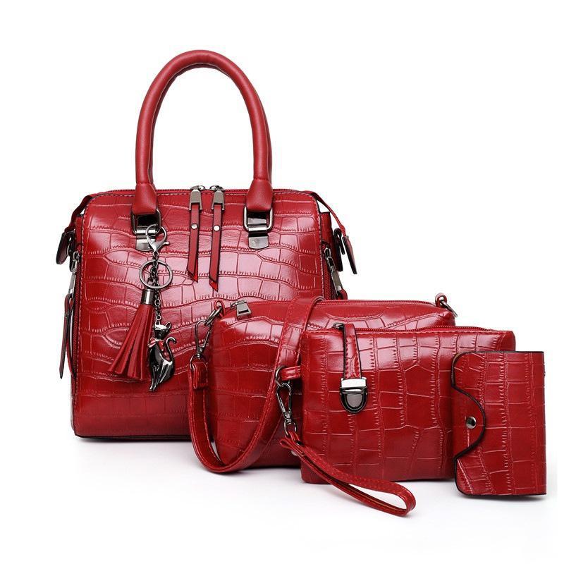 Evelyn - Everyday Elegance 4-Piece Vegan Leather Bag Set