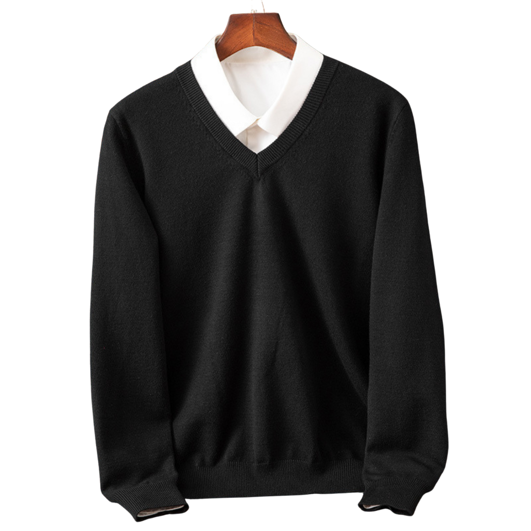 Bexford | Pull V-Neck en Cachemire Pur pour Hommes