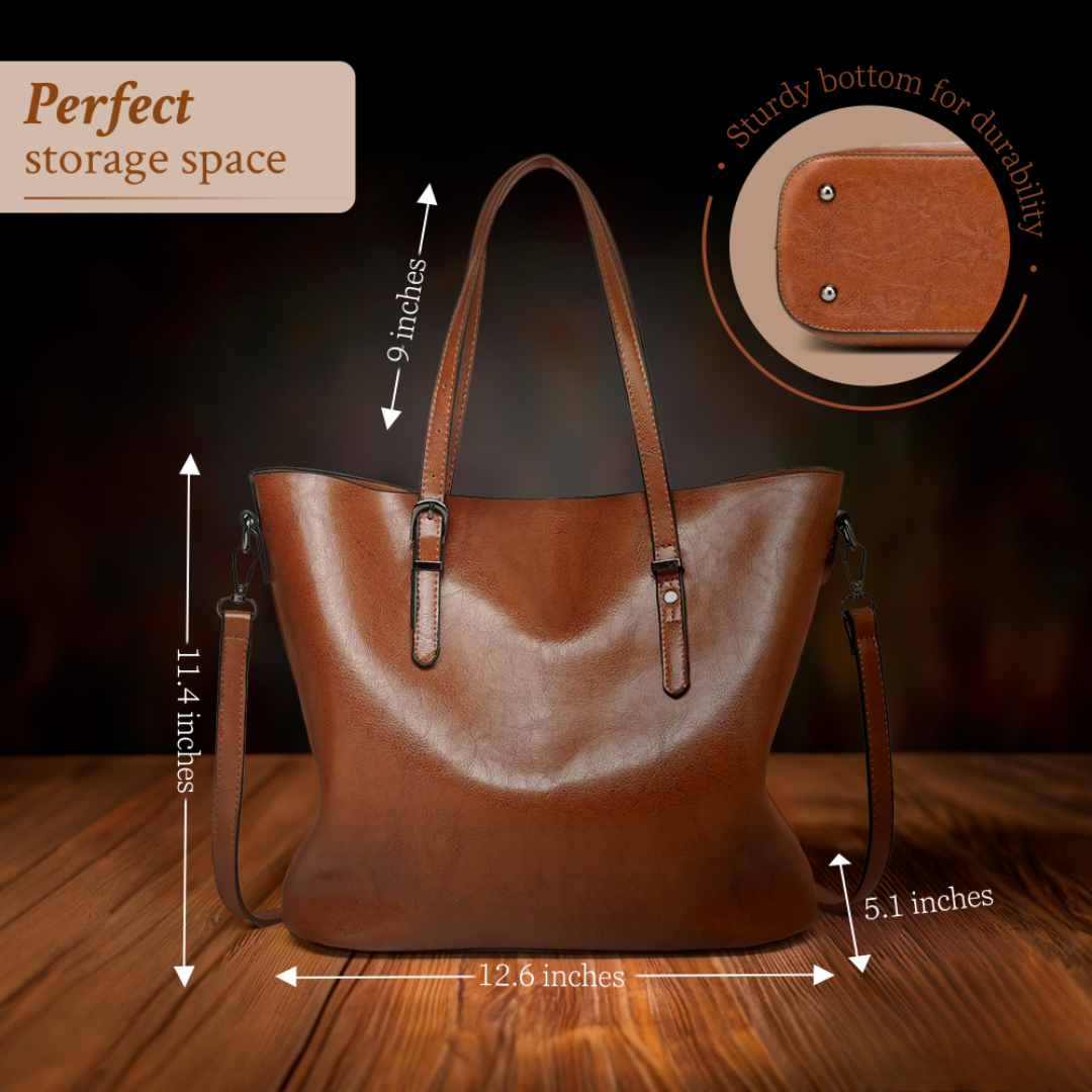 Jane - Timeless Vintage Vegan Leather Handbag