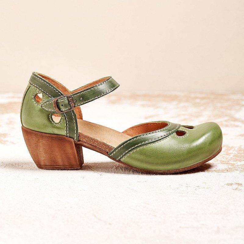 Laisy - Orthopedic sandals with a low heel