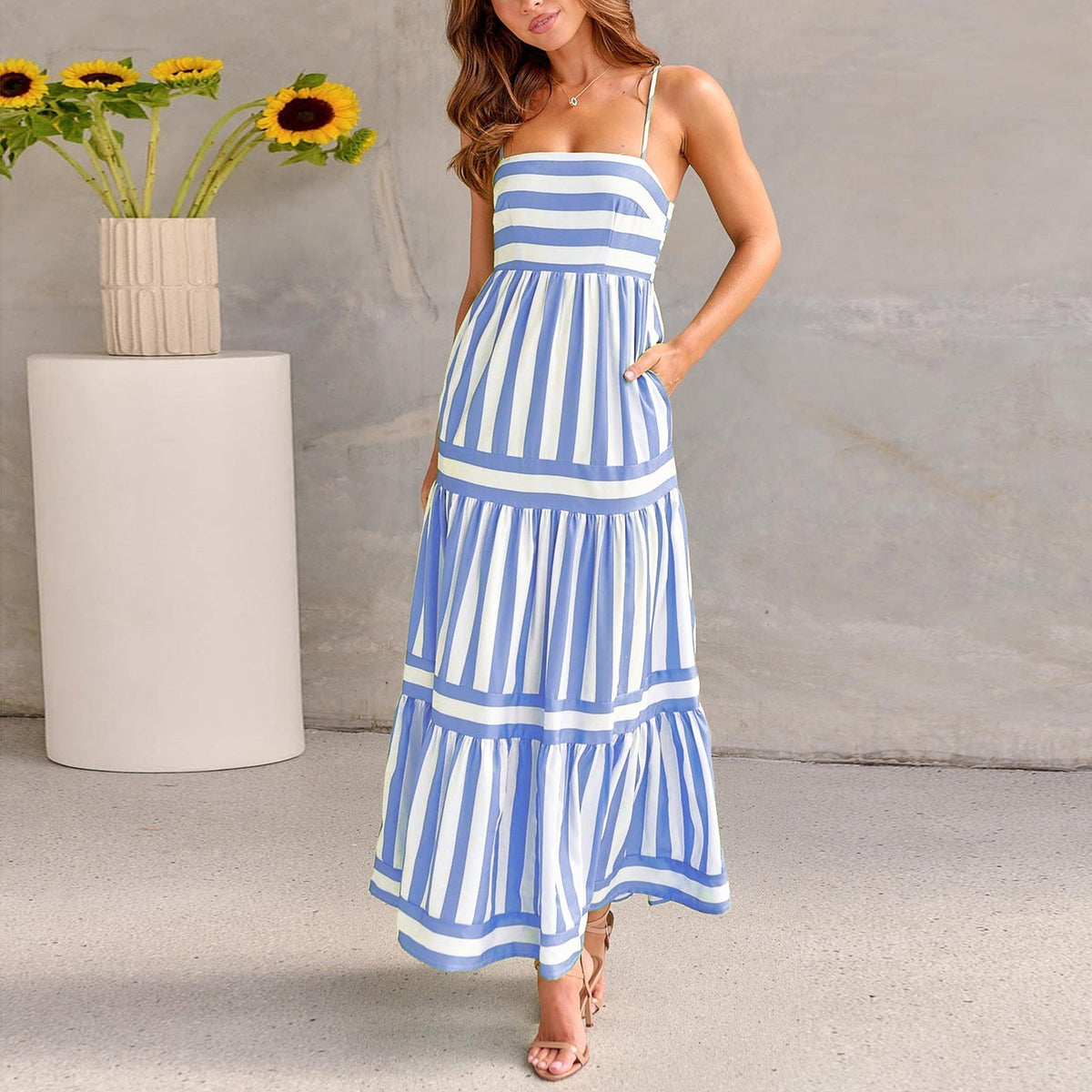 Sophia™ Color Block Maxi Dress