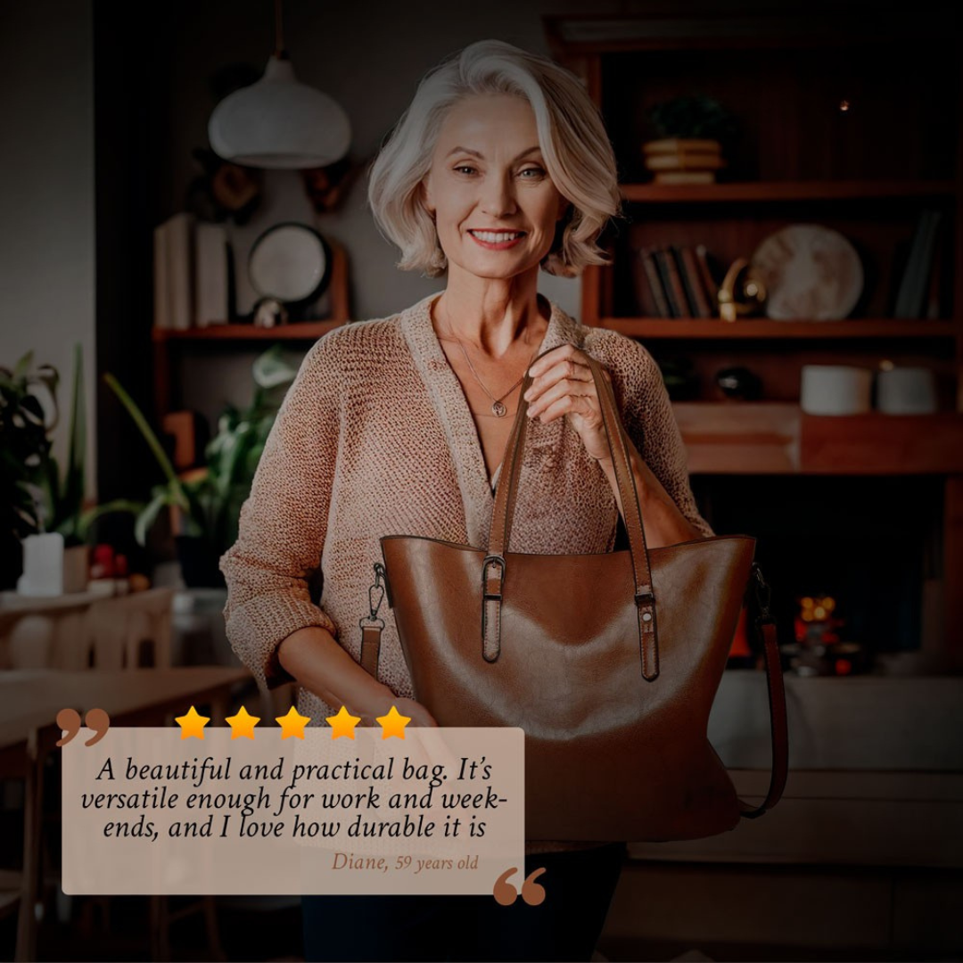Jane - Timeless Vintage Vegan Leather Handbag