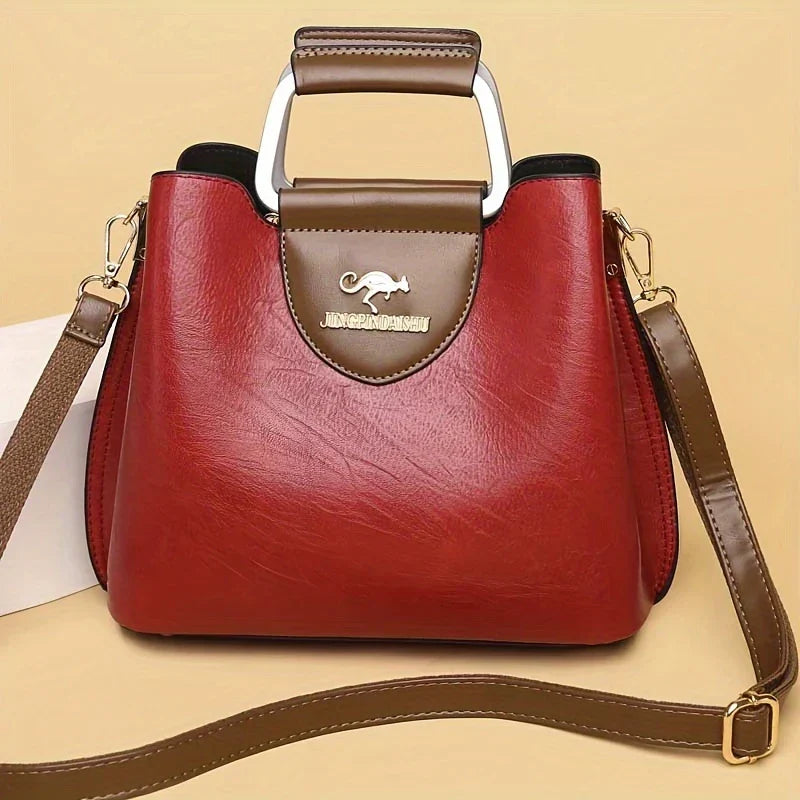 Isabella - Chic Vegan Leather Bucket Bag