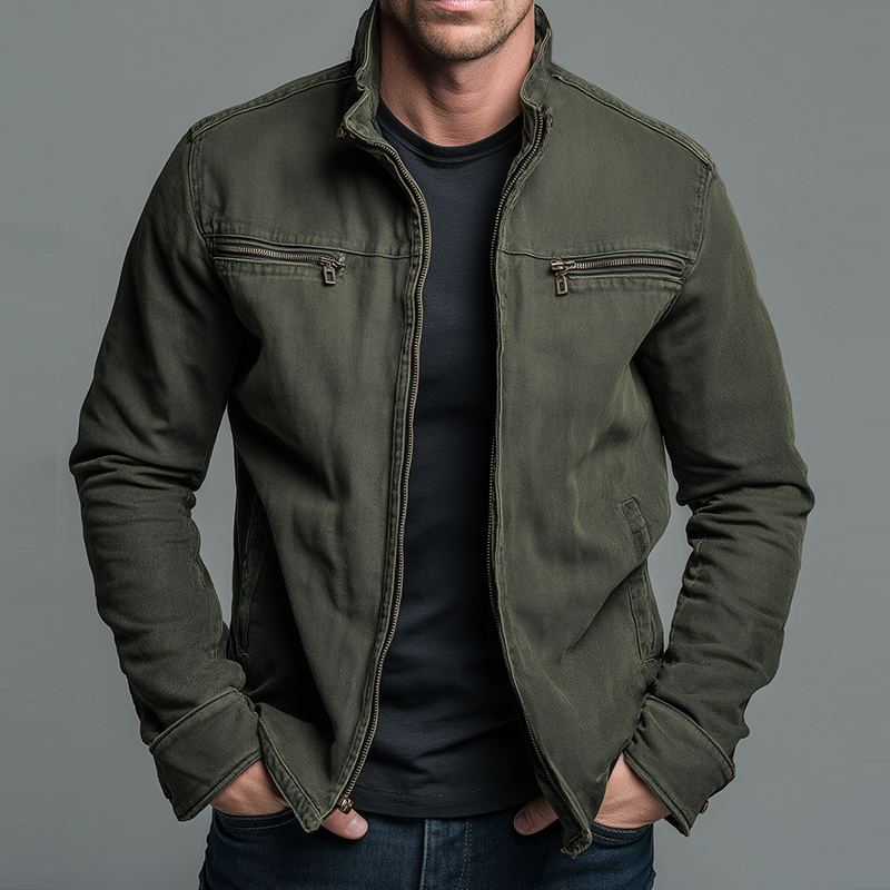 Denvera Vintage Cotton Zip Jacket