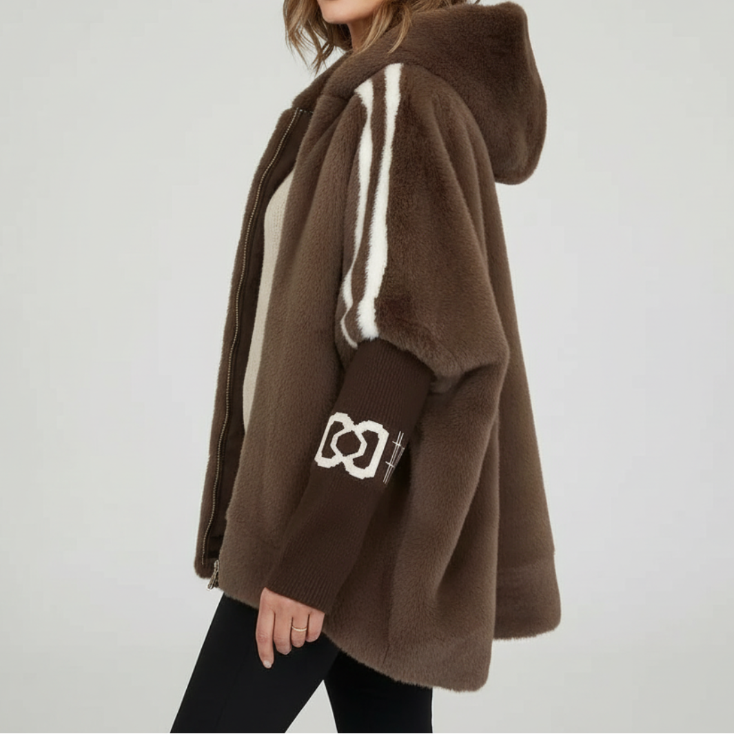 Brielle - Hooded Faux Fur Jacket