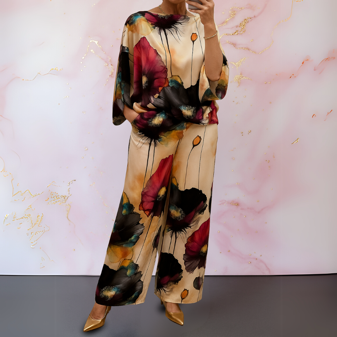 Maelora™ | Women's Two-Piece Satin Set