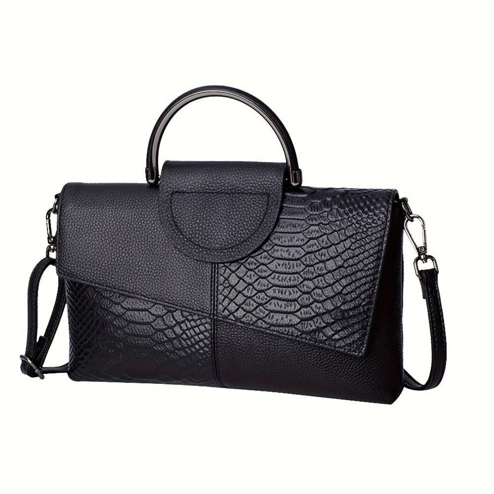 Cassandra | Sac à Main avec Motif Crocodile Opulent
