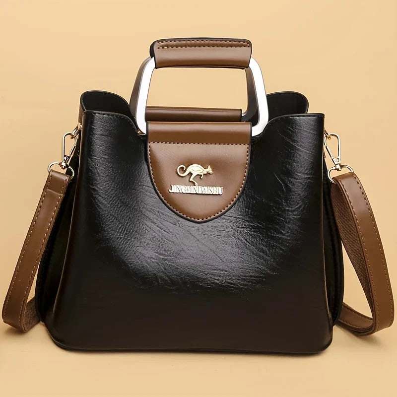Isabella - Chic Vegan Leather Bucket Bag