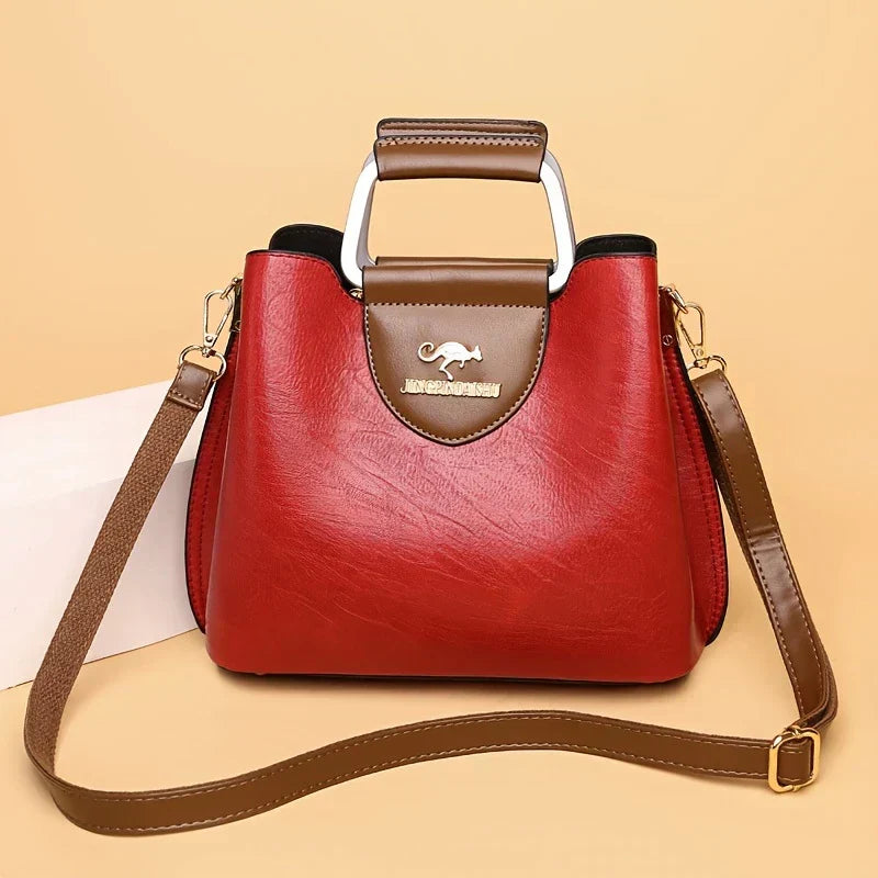 Isabella - Chic Vegan Leather Bucket Bag