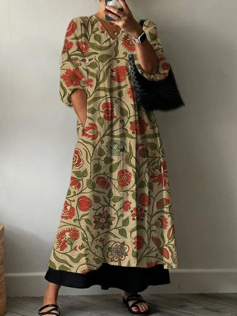 Elegant Dress with Tati Print