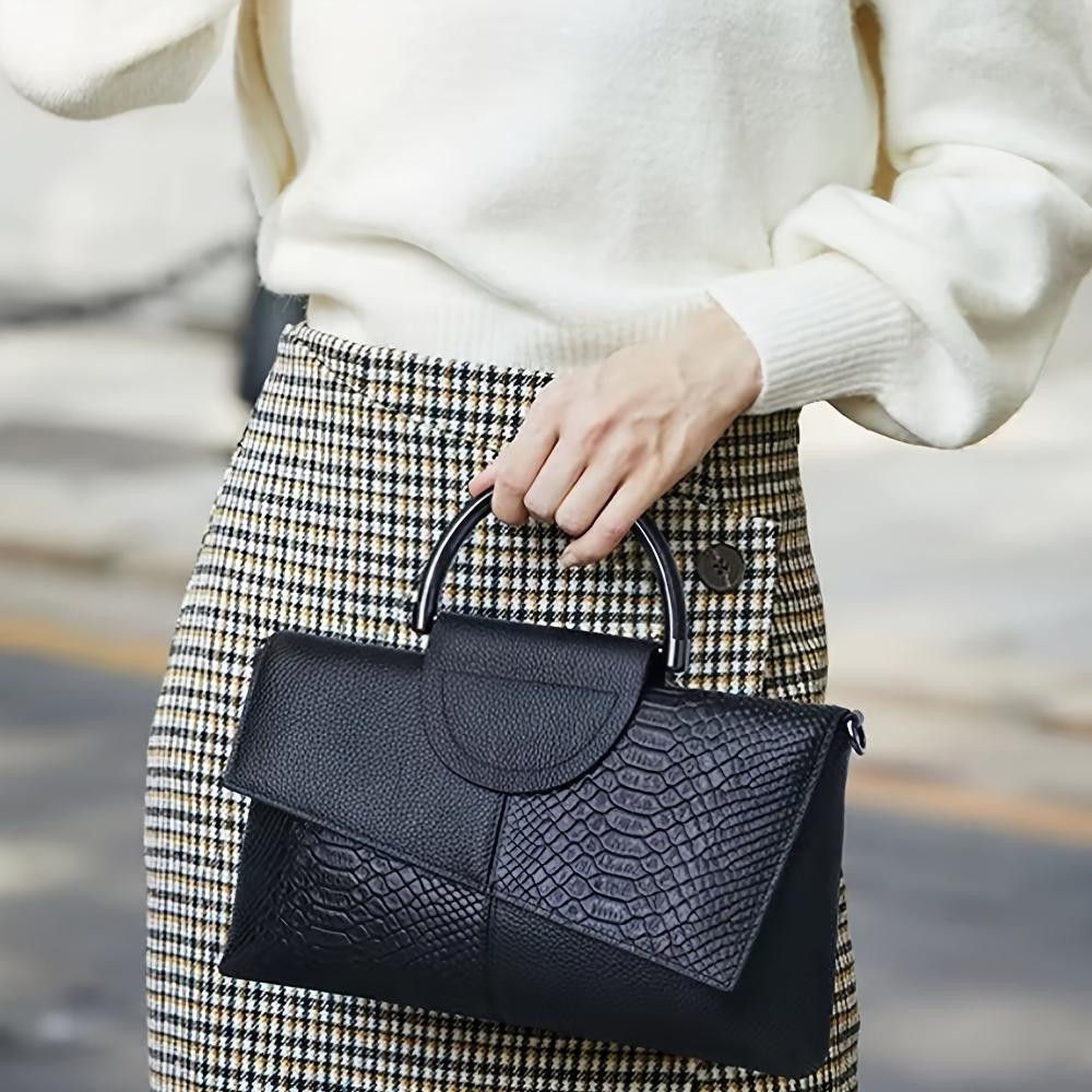 Cassandra | Sac à Main avec Motif Crocodile Opulent