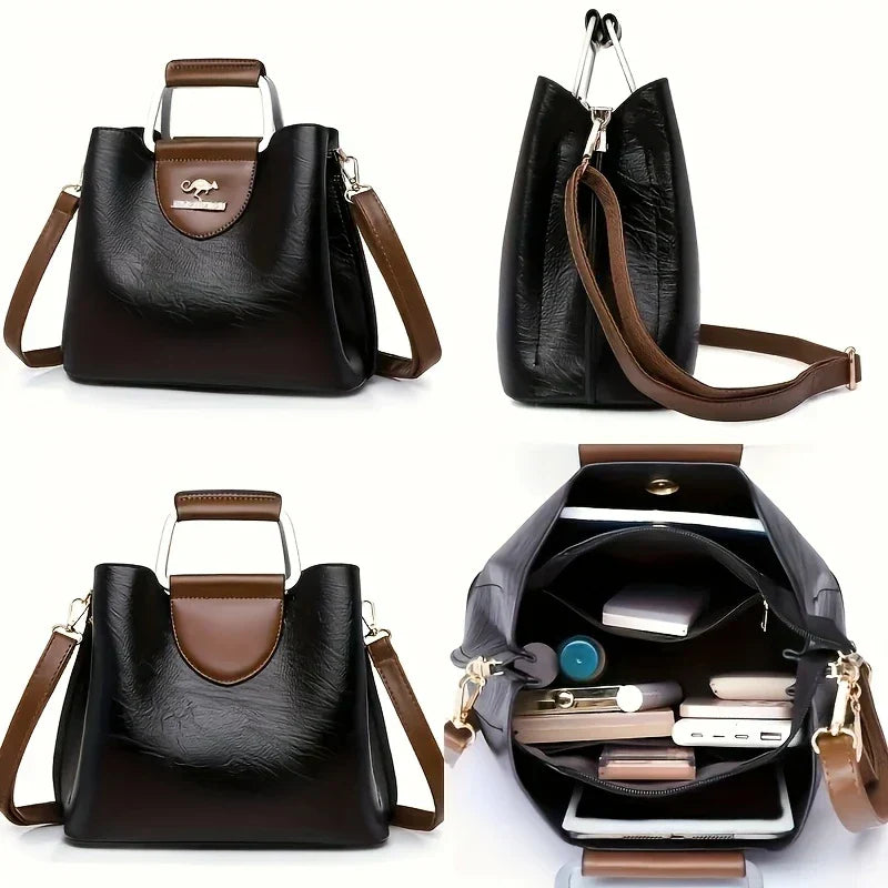 Isabella - Chic Vegan Leather Bucket Bag