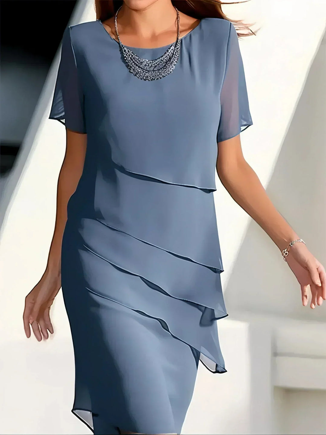 KENDRA™ - Elegant Chiffon Dress