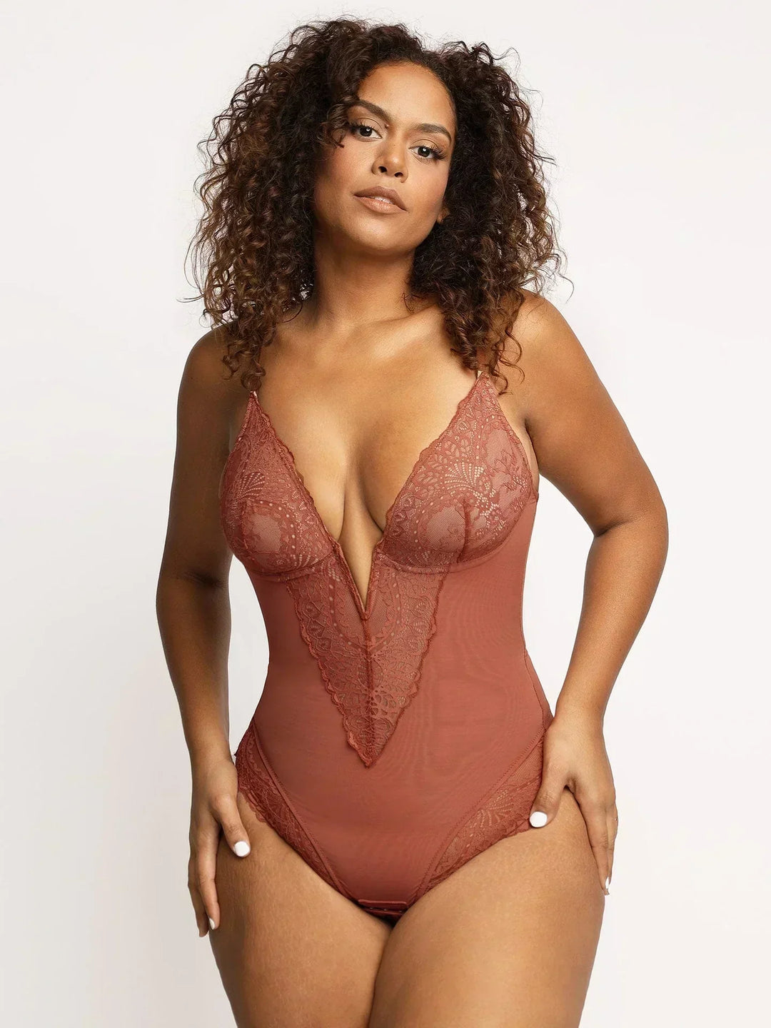 Noé™ | Body élégant avec décolleté en V profond