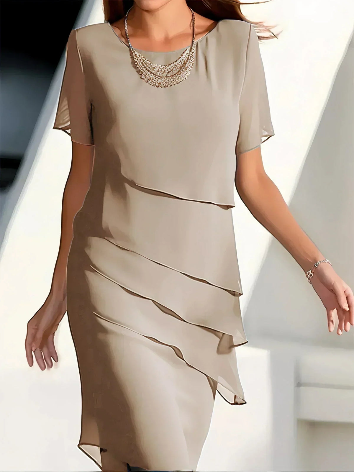 KENDRA™ - Elegant Chiffon Dress