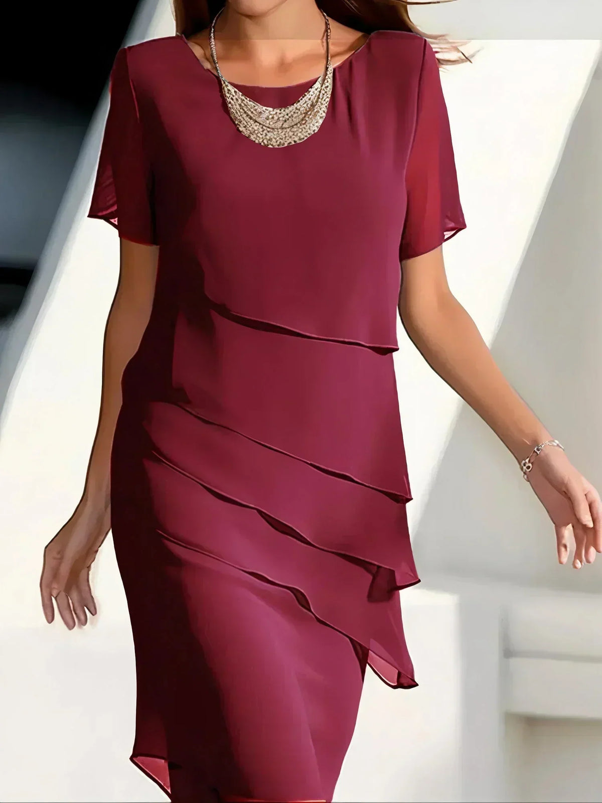 KENDRA™ - Elegant Chiffon Dress