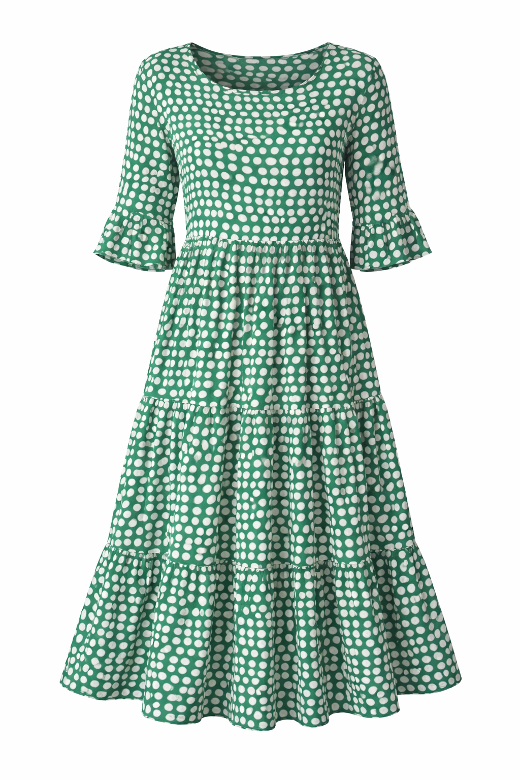 Zerelle | Short Sleeve Midi Dress