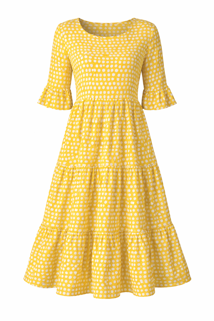 Zerelle | Short Sleeve Midi Dress