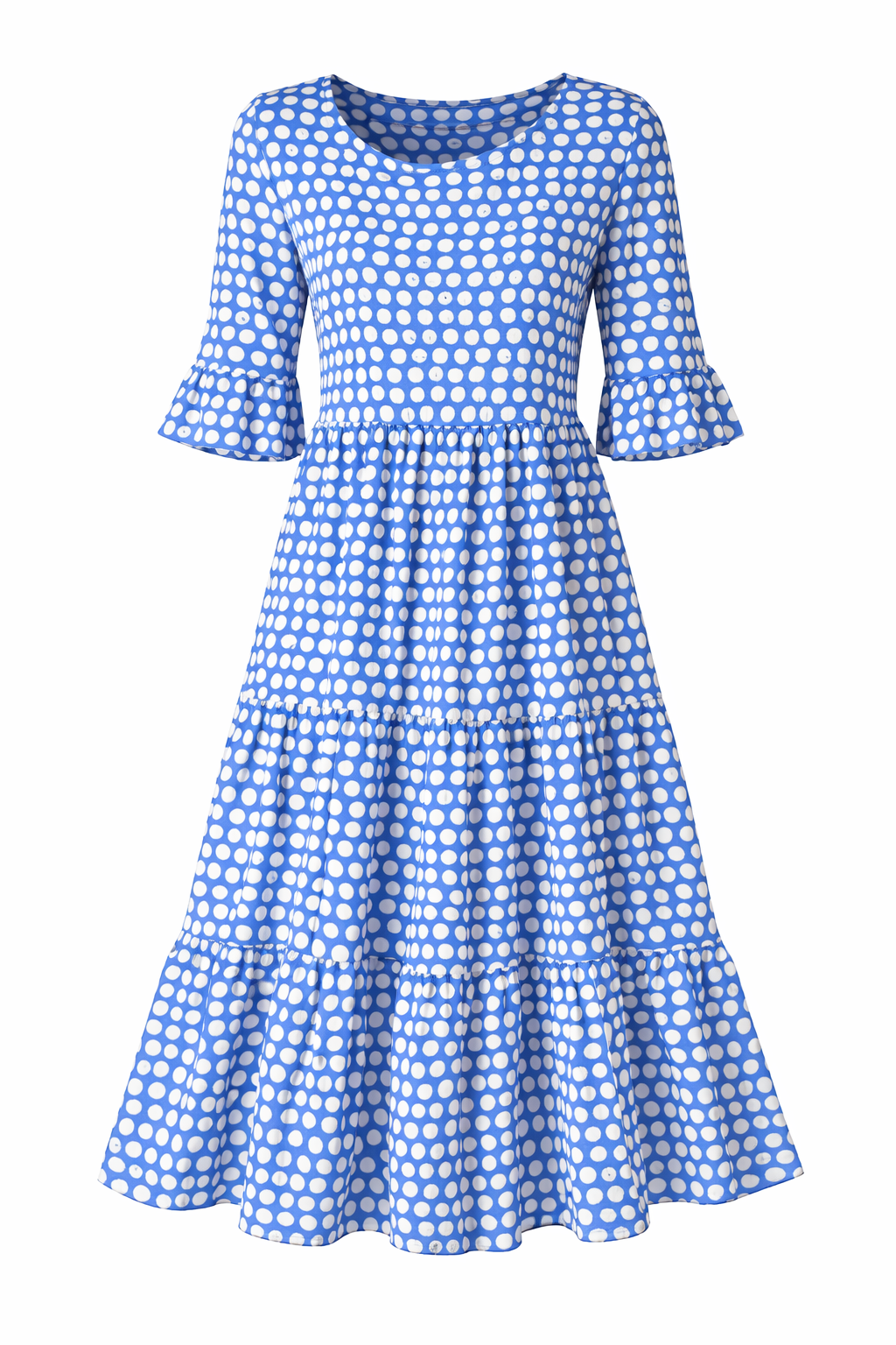 Zerelle | Short Sleeve Midi Dress