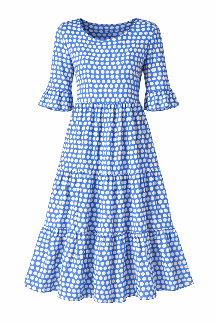 Zerelle | Short Sleeve Midi Dress