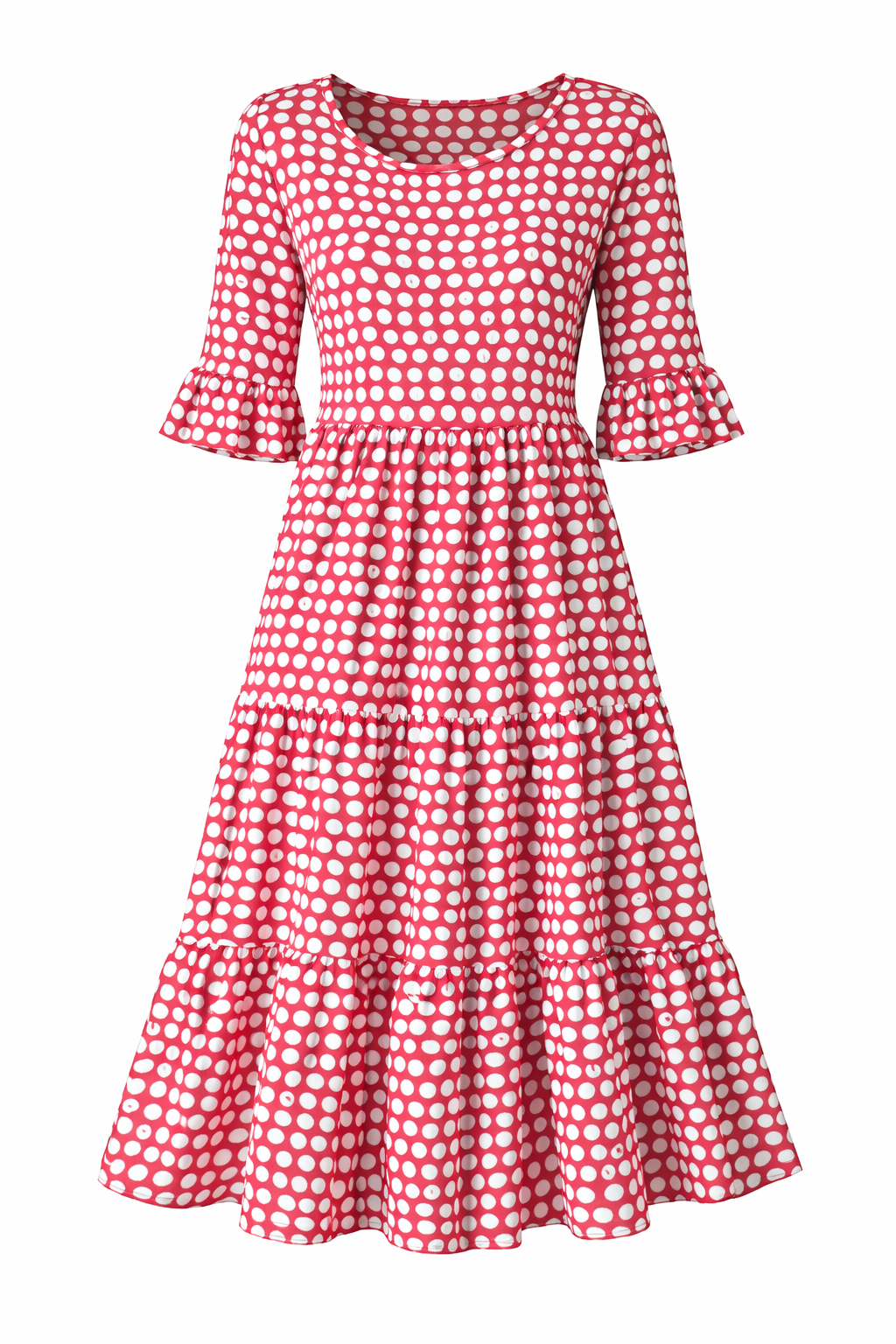 Zerelle | Short Sleeve Midi Dress