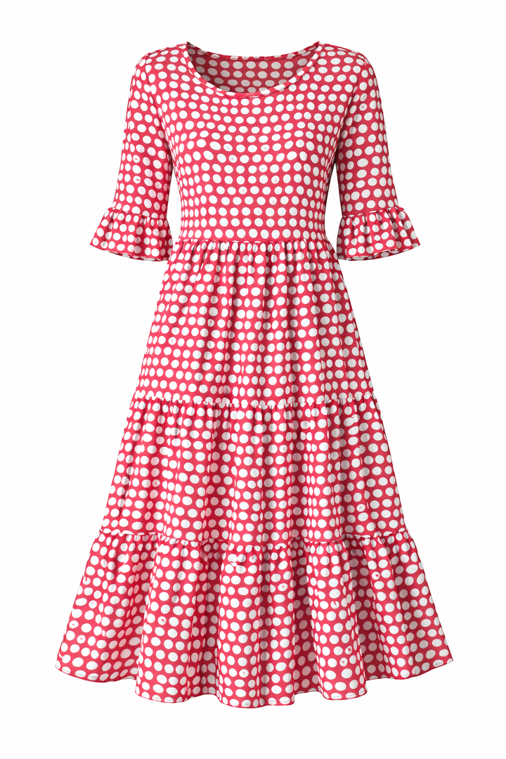 Zerelle | Short Sleeve Midi Dress