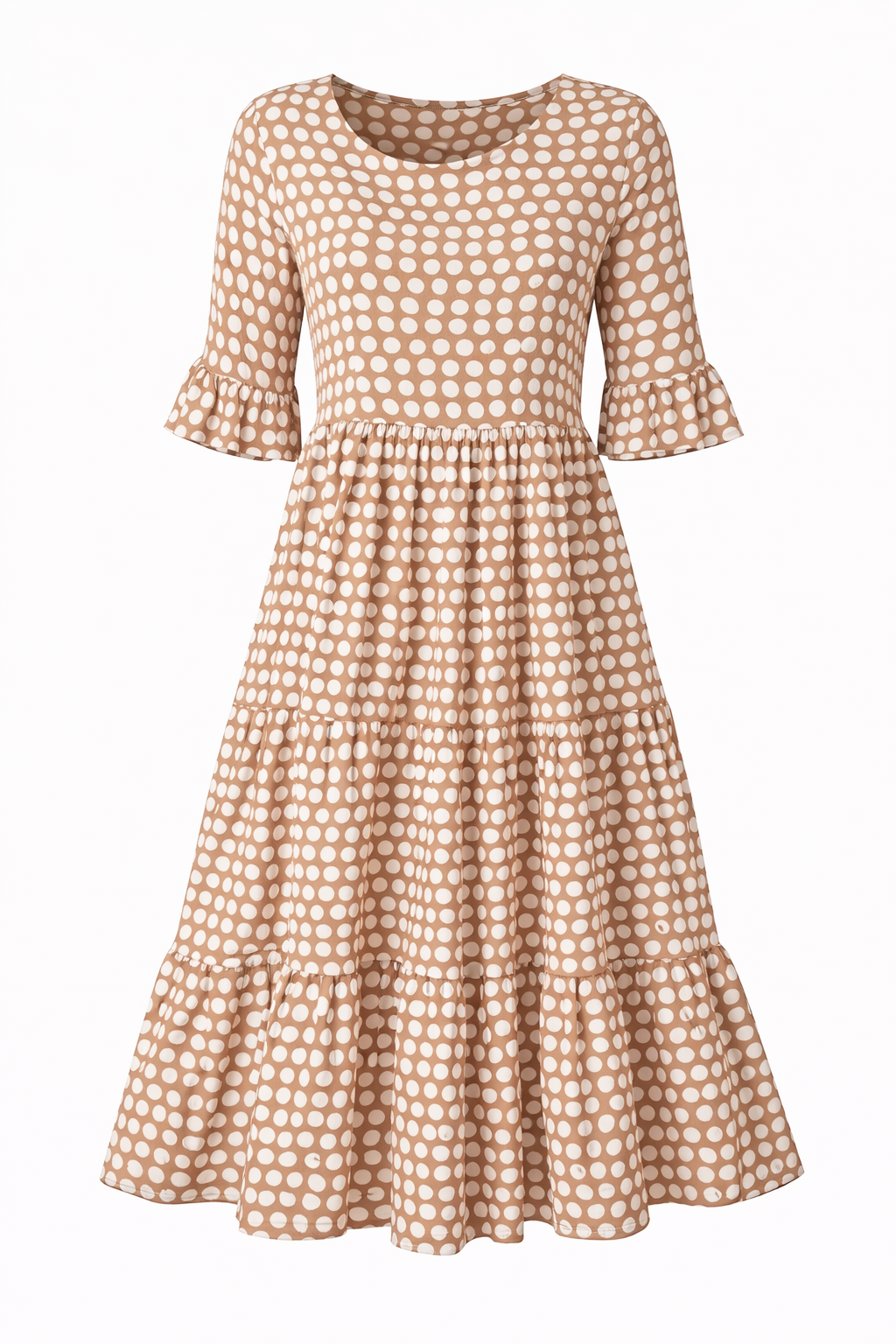 Zerelle | Short Sleeve Midi Dress