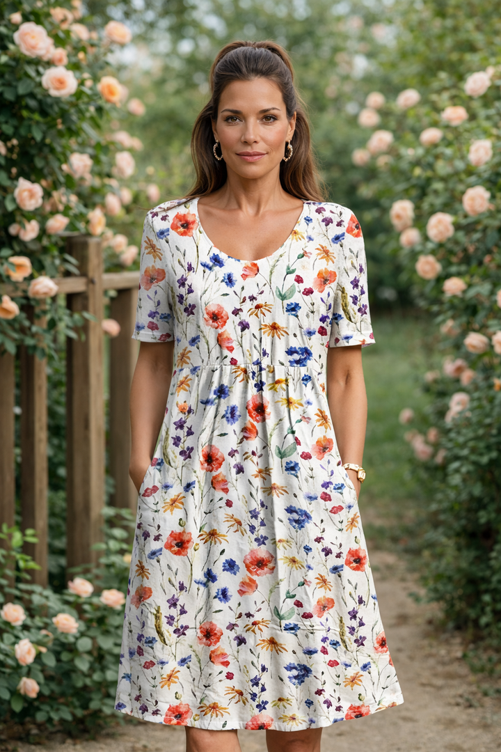 MARIANNE | ELEGANT DRESS WITH TUMMY COVERAGE